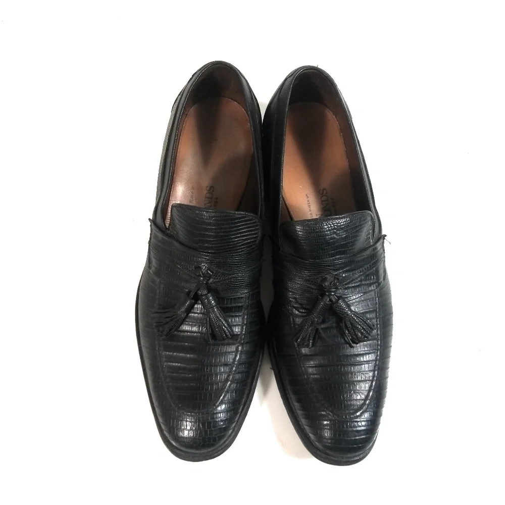 Allen Edmonds Clayton Men Lizard Loafers Sz 10 A